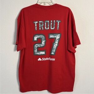 Los Angeles Angels Mike Trout Shirt - State Farm Brand New No Tags Hanes Sz XL